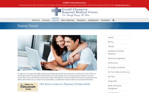 Patient Portal | Gerald Champion Regional Medical Center