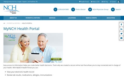 Health Portal - NCH Healthcare System