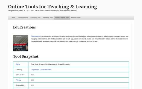 EduCreations | Online Tools for Teaching & Learning