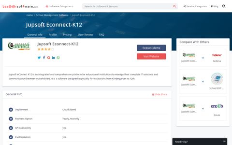 Jupsoft Econnect-K12 - Bazaar Software