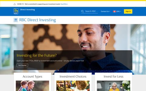 RBC Direct Investing: Online Investing and Trading