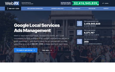Google Local Services Ads Management | WebFX