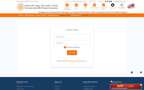 KSRTC Official Website for Online Bus Ticket ... - KSRTC.in