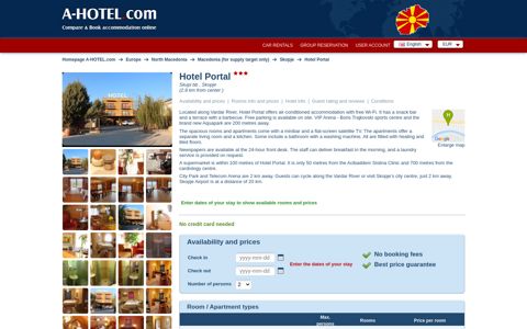 Hotel Portal, Hotel, Skopje, North Macedonia ... - A-HOTEL.com