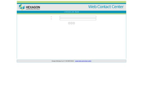 WEB Call Center - HEXAGON METROLOGY