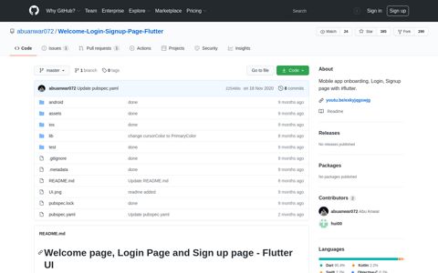 abuanwar072/Welcome-Login-Signup-Page-Flutter ... - GitHub