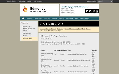 Staff Directory - Edmonds School District