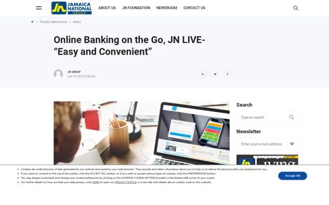 Online Banking on the Go, JN LIVE- “Easy and Convenient ...