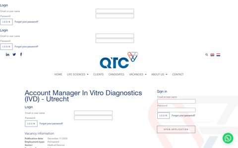 Account Manager In Vitro Diagnostics (IVD) - Utrecht - QTC ...