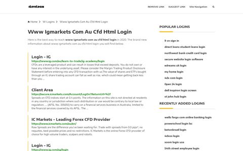 Www Igmarkets Com Au Cfd Html Login ❤️ One Click Access