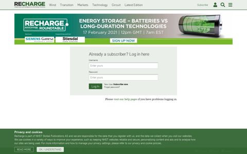 Login Page | Recharge
