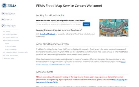 FEMA Flood Zone Maps