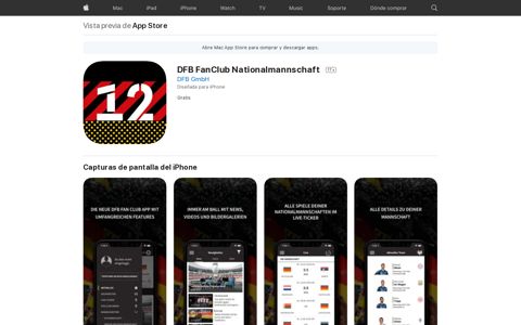 ‎DFB FanClub Nationalmannschaft en App Store