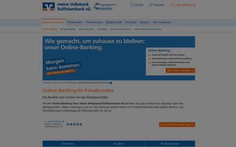 Online Banking Ihrer Volksbank Raiffeisenbank für Privatkunden