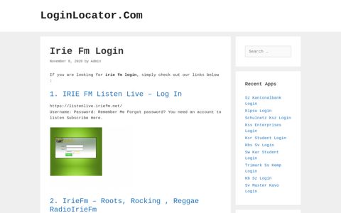 Irie Fm Login - LoginLocator.Com
