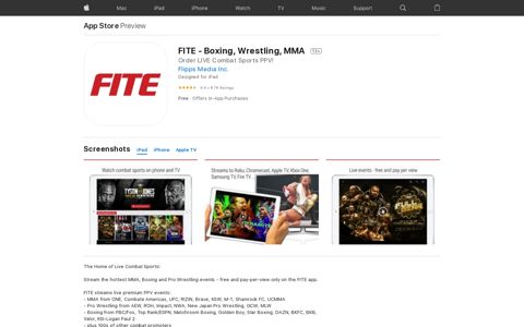 ‎FITE - Boxing, Wrestling, MMA on the App Store