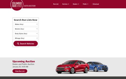 Columbus Fair Auto Auction | Weekly Dealer Auctions