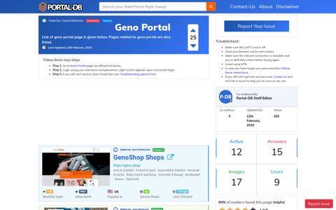 Geno Portal - Portal Homepage
