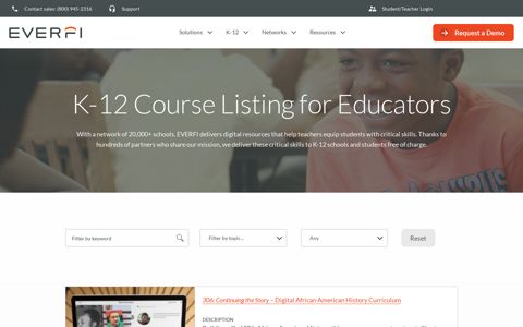 K-12 Course Listing for Educators | EVERFI