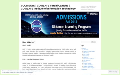 How it Works? | VCOMSATS | COMSATS Virtual Campus ...
