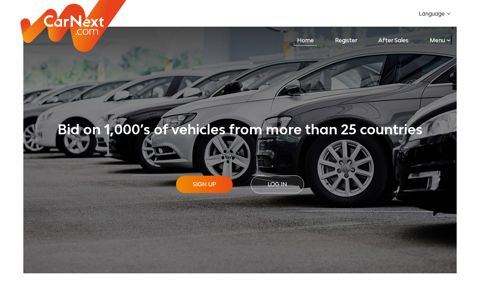 CarNext Marketplace: Homepage