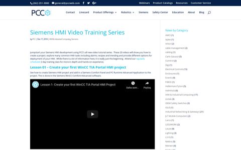 Siemens HMI Video Training Series - Professional Control ...