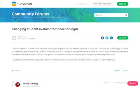 Changing student avatars from teacher login – Classcraft ...