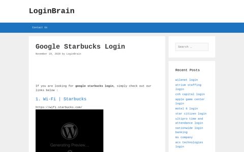google starbucks login - LoginBrain