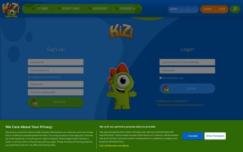 Sign up for an account - Life is fun! | Kizi