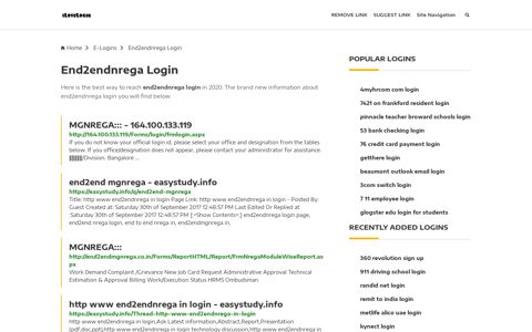 End2endnrega Login ❤️ One Click Access - iLoveLogin
