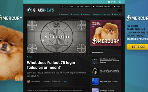 What does Fallout 76 login failed error mean? | Shacknews