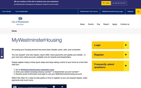 MyWestminsterHousing | Westminster City Council Housing