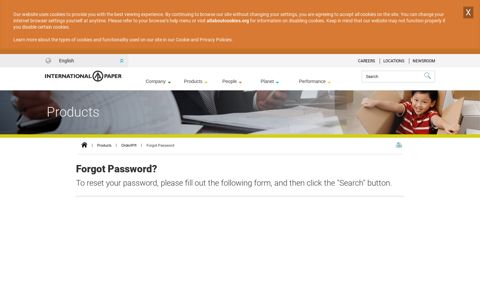 Forgot Password - International Paper