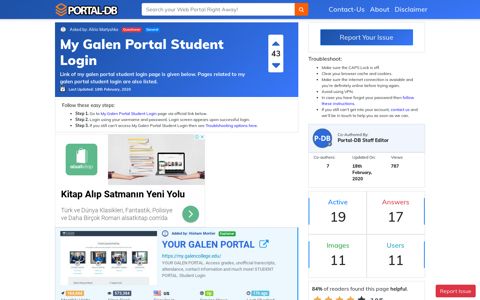 My Galen Portal Student Login - Portal-DB.live