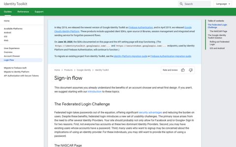 Sign-in flow | Identity Toolkit | Google Developers