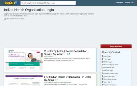 Indian Health Organisation Login - Loginii.com