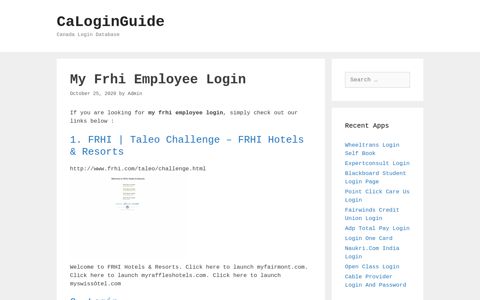 My Frhi Employee Login - CaLoginGuide