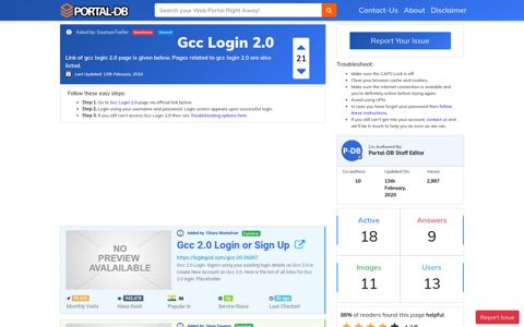 Gcc Login 2.0 - Portal-DB.live
