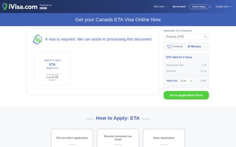 Canada ETA Visa | Canada e-Visa Online | iVisa - iVisa.com