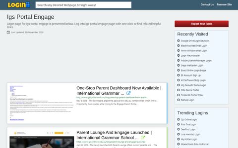 Igs Portal Engage - Loginii.com