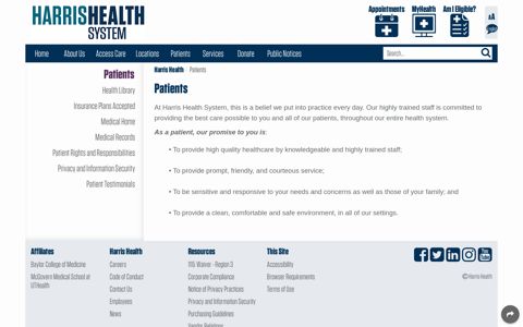 Patients - Harris Health System