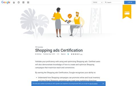 Shopping ads Certification : Google - Skillshop