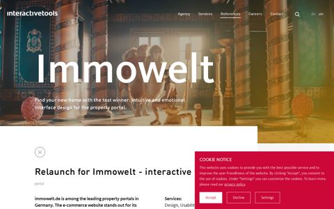 Relaunch for Immowelt - interactive tools