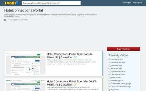 Hotelconnections Portal - Loginii.com