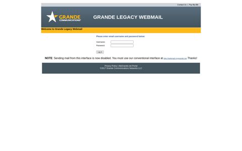 Grande Communications Webmail