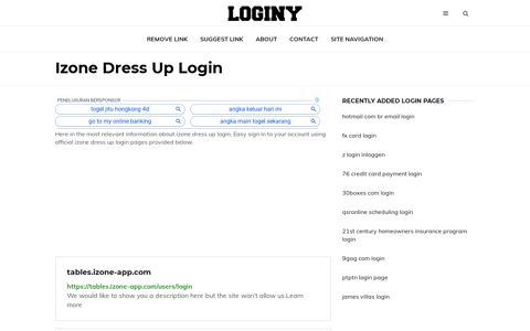 Izone Dress Up Login ✔️ One Click Login - Loginy