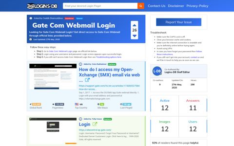 Gate Com Webmail Login - Logins-DB