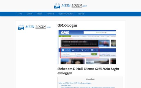 GMXLogin 🤡 Mein Login bei www.gmx.de (deutsch) › Mein ...