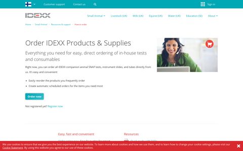 How to order online - IDEXX Finland