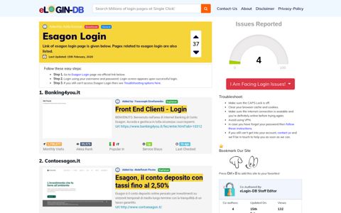 Esagon Login - A database full of login pages from all over the ...